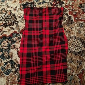 SHEIN dress red and black